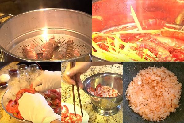 cách làm chà bông tôm tươi bằng phương pháp hấp