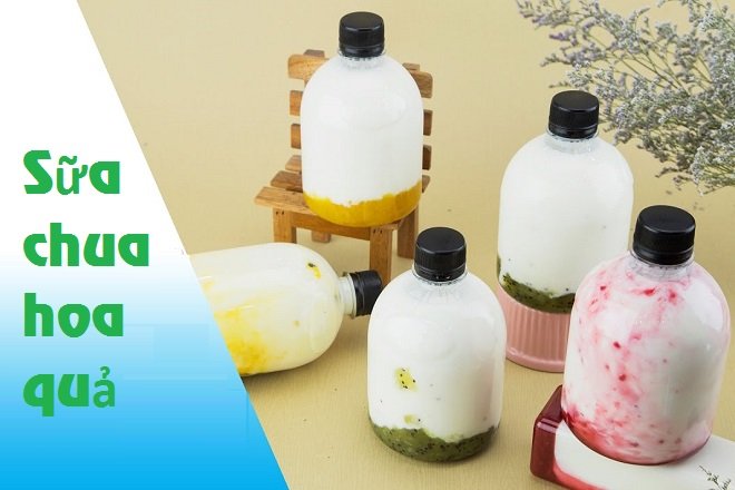 cách làm sữa chua hoa quả
