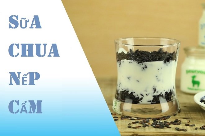 cách làm sữa chua nếp cẩm