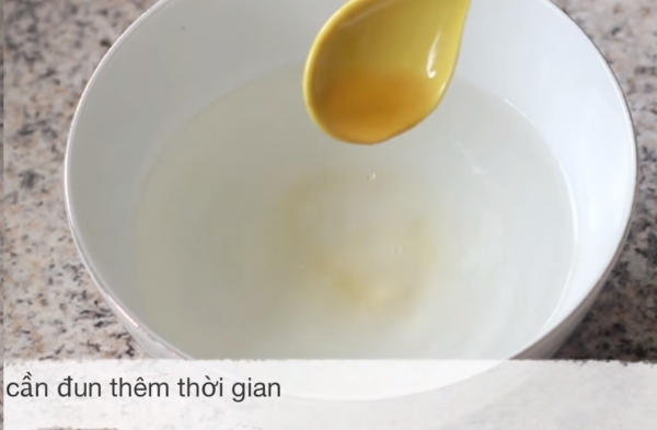 thử nước đường với nước lọc