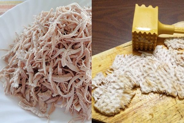 thịt heo xé sợi