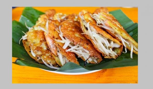 Món bánh xèo làm từ bột mì