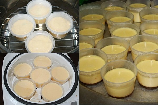 cách làm bánh flan bằng sữa ông thọ hấp
