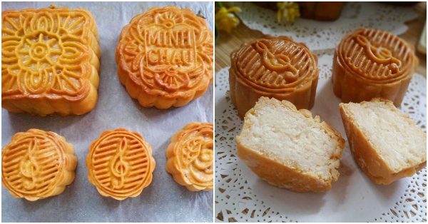 cách làm bánh trung thu nướng nhân sữa dừa