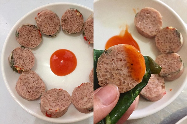 cách làm nem chua không cần bột làm nem chấm tương ớt