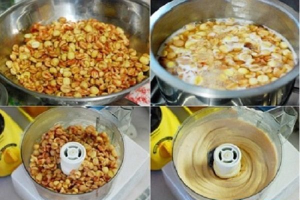 cách làm nhân hạt sen