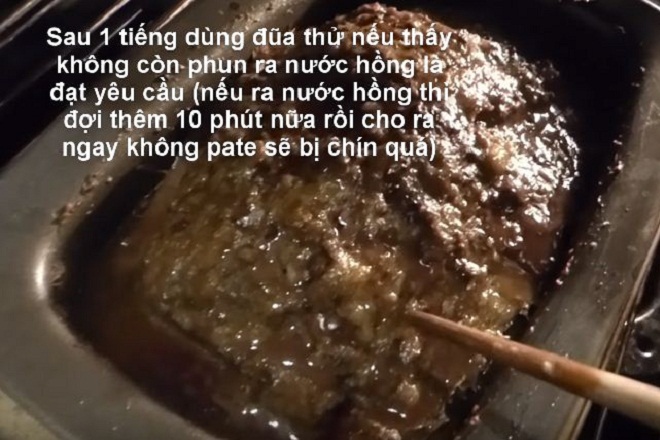 cách làm pate gan heo nướng bằng lò