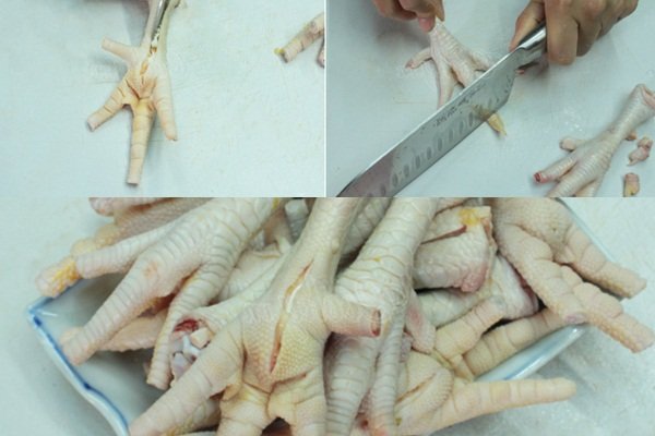 cách rút xương chân gà đơn giản
