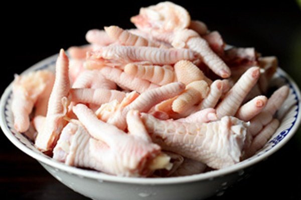 Chân gà đã rửa sạch