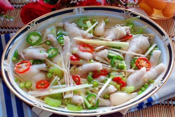 cách làm chân gà muối sả ớt