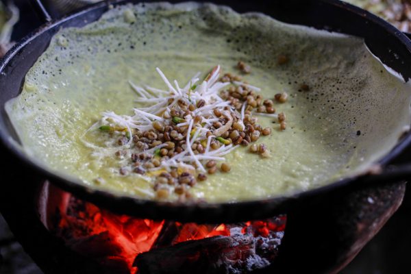 Đổ bánh xèo chay