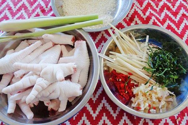 Các nguyên liệu đã sơ chế