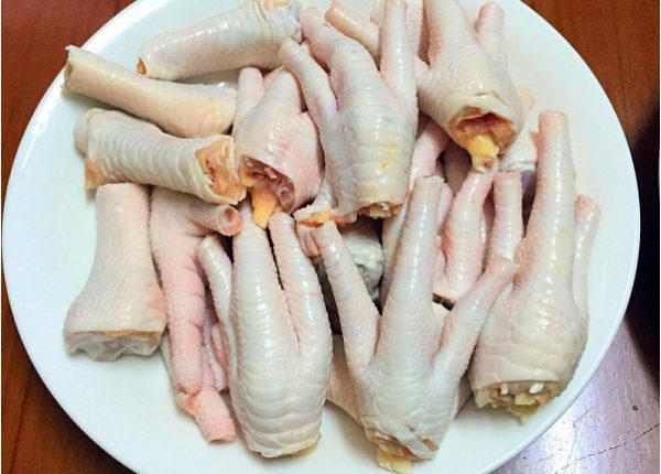 nguyên liệu làm món chân gà chiên nước mắm