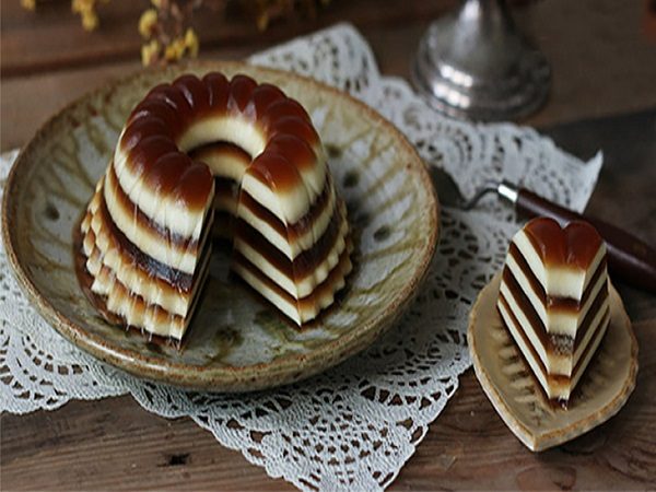 thành phẩm bánh flan rau câu