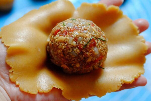 bao viên nhân thập cẩm bánh trung thu