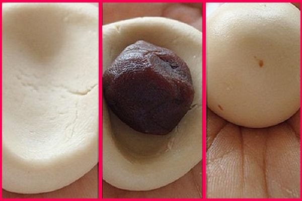 bọc viên nhân bánh trung thu