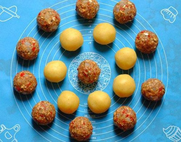chia tỉ lệ vỏ bánh và nhân bánh