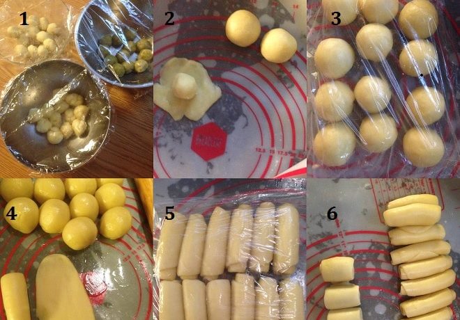 công đoạn tạo nhiều lớp vỏ bánh