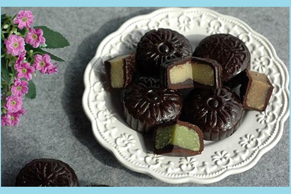 làm bánh nướng trung thu socola nhân hạt sen