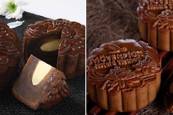 làm bánh nướng trung thu socola nhân tiramisu