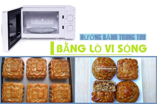 nướng bánh trung thu bằng lò vi sóng