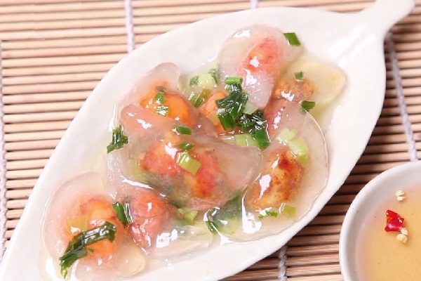 cách làm bánh bột lộc nhân tôm thịt chấm nước mắm