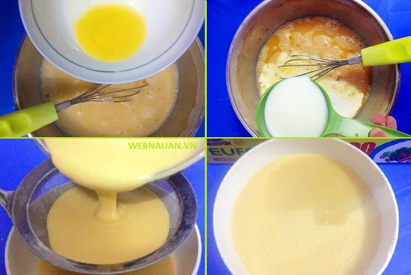 cách làm vỏ bánh crepe sầu riêng