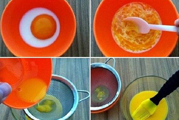 hỗn hợp trứng quét mặt bánh trung thu