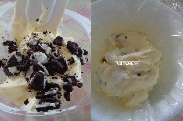 làm nhân kem oreo bánh trung thu