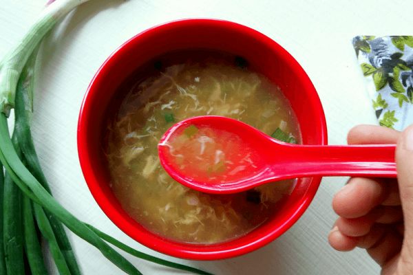 món súp trứng gà