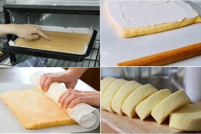 nướng bánh và cuộn bánh