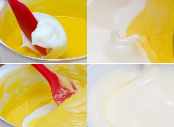 trộn lòng đỏ với lòng trắng trứng