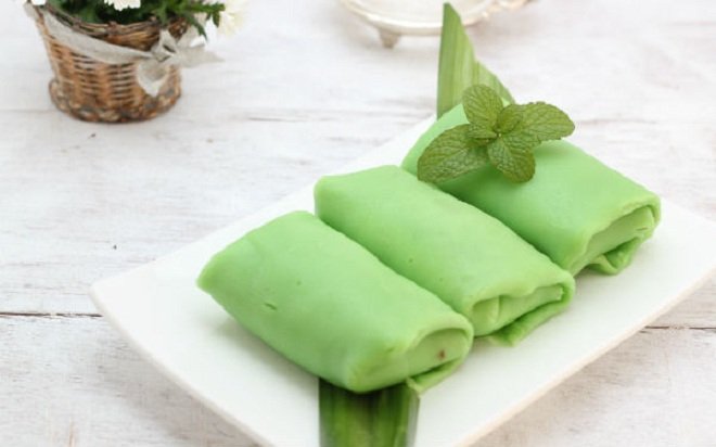 bánh crepe lá dứa