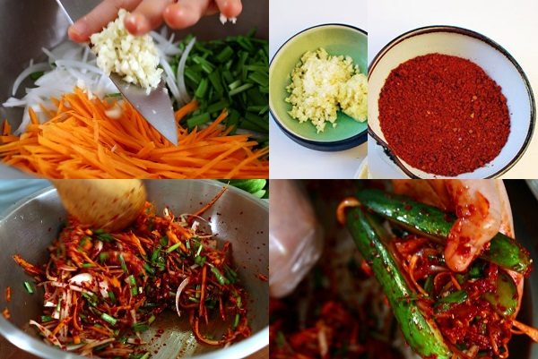cách làm kim chi hàn quốc với dưa leo