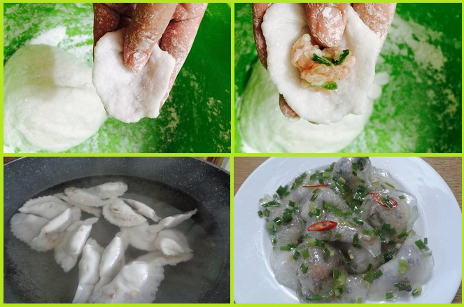gói bánh và luộc bánh