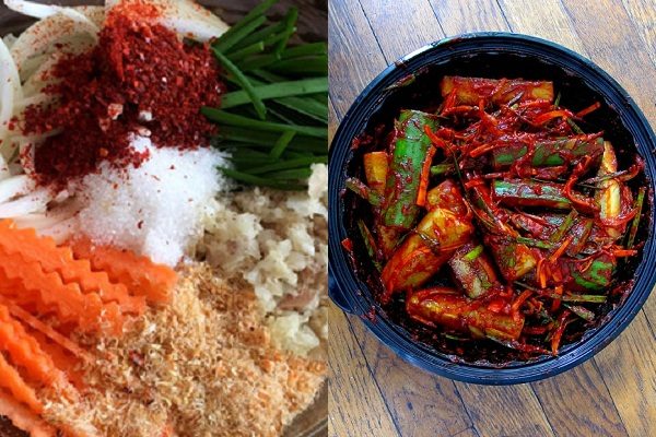 nguyên liệu làm kim chi dưa chuột