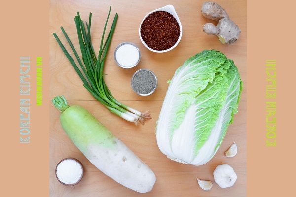 nguyên liệu làm kim chi hàn quốc bằng bắp cải