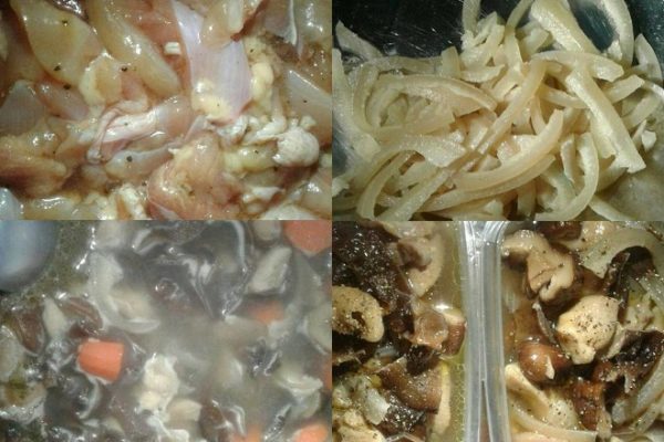 các bước làm thịt nấu đông gà với da heo