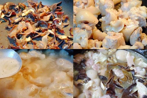 cách làm chân giò nấu đông với mộc nhĩ