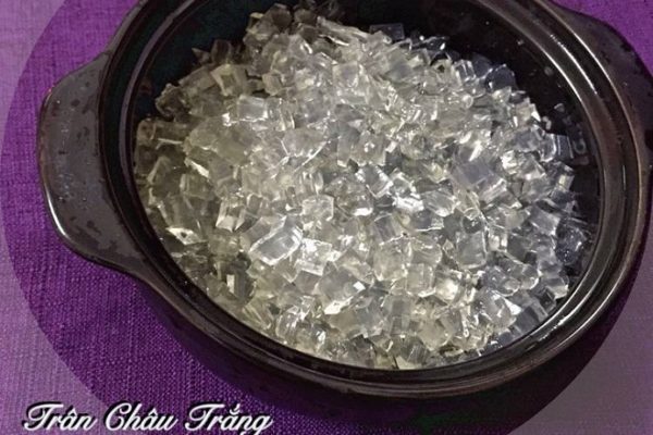 cách làm thạch trân châu trắng trong suốt