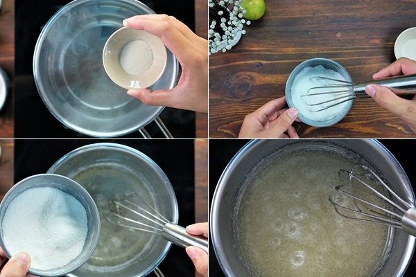 cách nấu bột rau câu làm thạch trân châu trắng gongcha