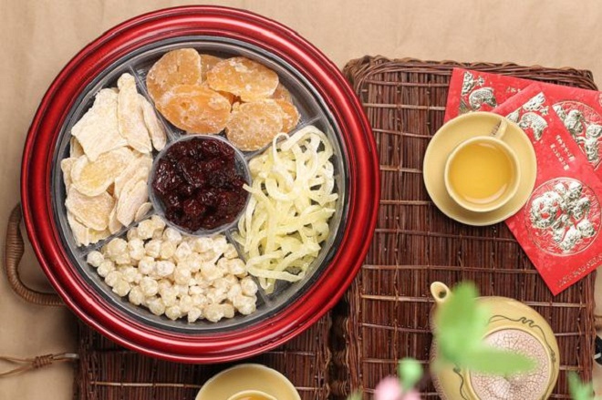 mâm mứt tết