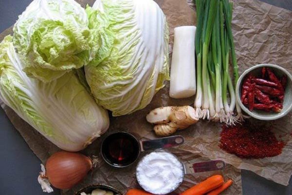 nguyên liệu làm kim chi cải thảo việt nam