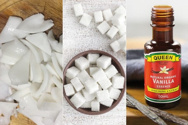 nguyên liệu làm mứt dừa non