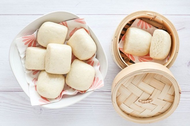 bánh bao chay vị sữa