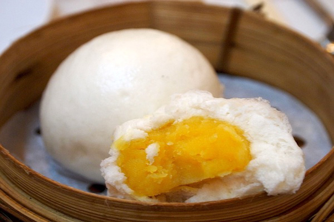 bánh bao nhân đậu xanh