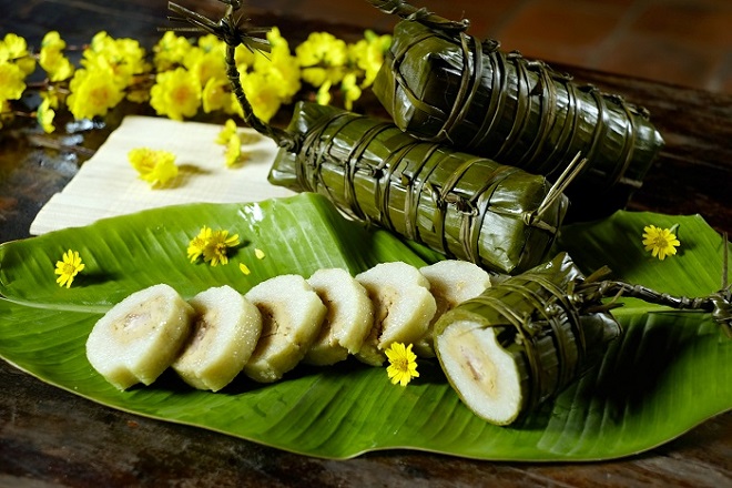 món ngon dịp tết - Bánh Tét