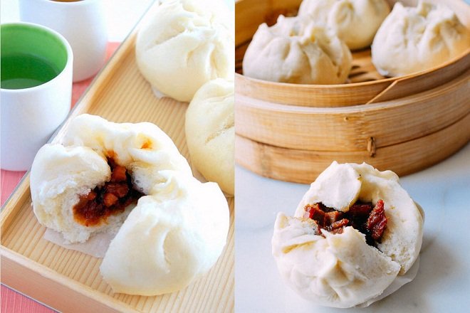 cách làm bánh bao nhân xá xíu