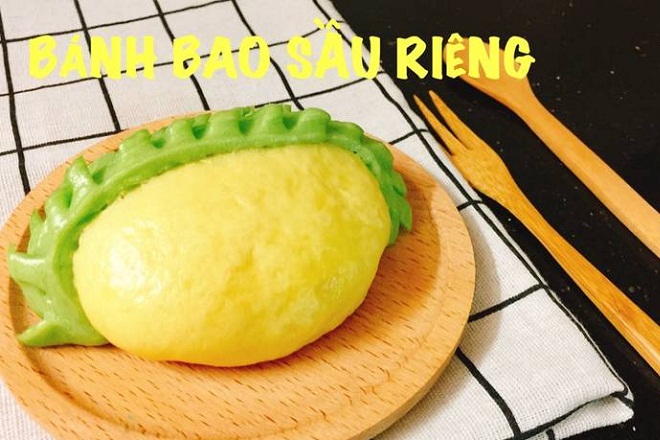 cách làm bánh bao hấp nhân sầu riêng
