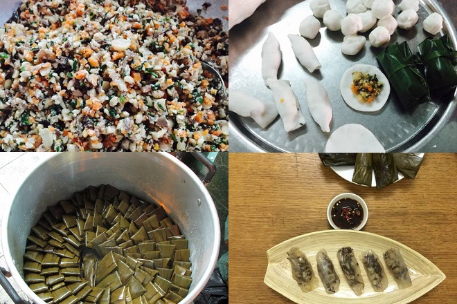 cách làm bánh bột lọc lá chuối chay
